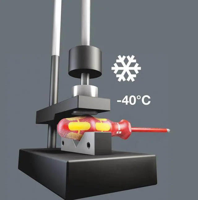 Alt view image 7 of 7 - 05006160001 Kraftform Plus VDE 165i Pozidriv Insulated Screwdriver, PZ 0 Head, 3-1/8" Blade Length
