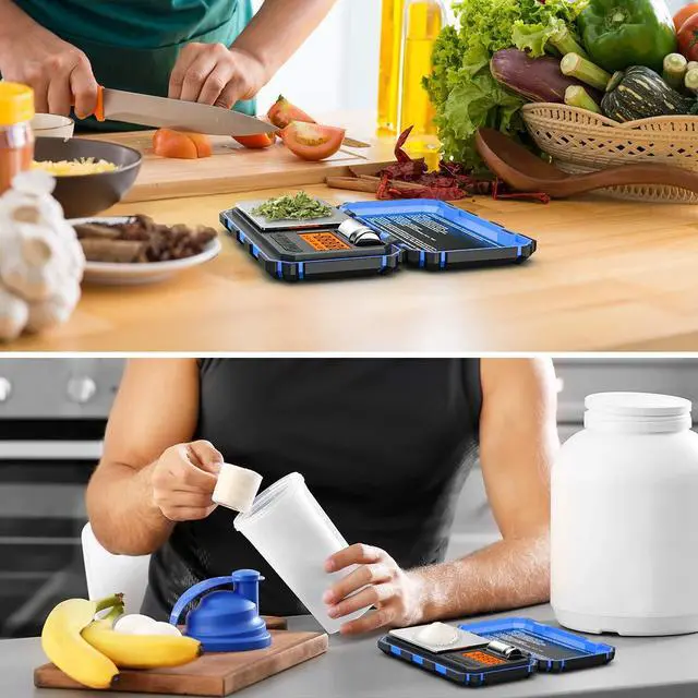 Alt view image 6 of 7 - (Upgradaed) Digital Mini Scale, 200g /0.01g Pocket Scale, 50g Calibration Weight, Electronic Smart Scale, 6 Units, LCD Backlit Display, Tare, Auto Off, Stainless Steel (Battery Included)