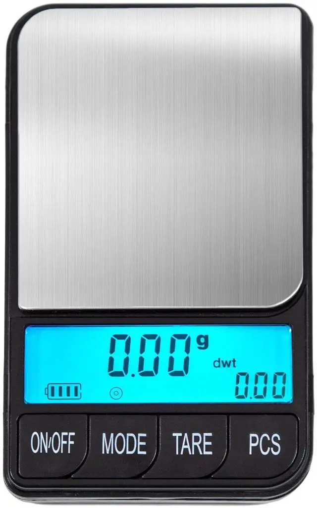 Main image of Digital Pocket Scale AC Series 1200g x 0.1g | High Precision 0.1g Accuracy Mini Gram Scale for Kitchen, Lab, Jewelry, Coin Scale, Small Digital Gram Scale Portable Travel Scale