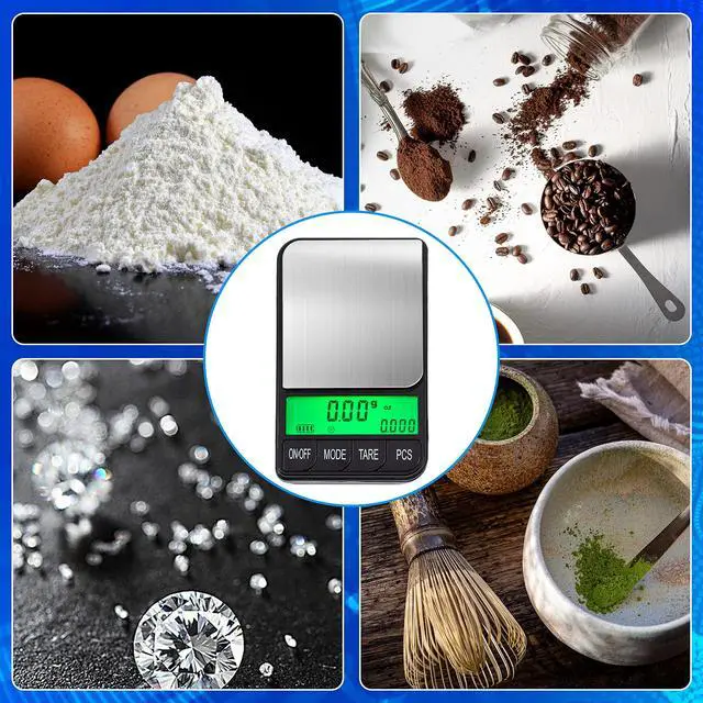 Alt view image 2 of 6 - Digital Pocket Scale AC Series 1200g x 0.1g | High Precision 0.1g Accuracy Mini Gram Scale for Kitchen, Lab, Jewelry, Coin Scale, Small Digital Gram Scale Portable Travel Scale