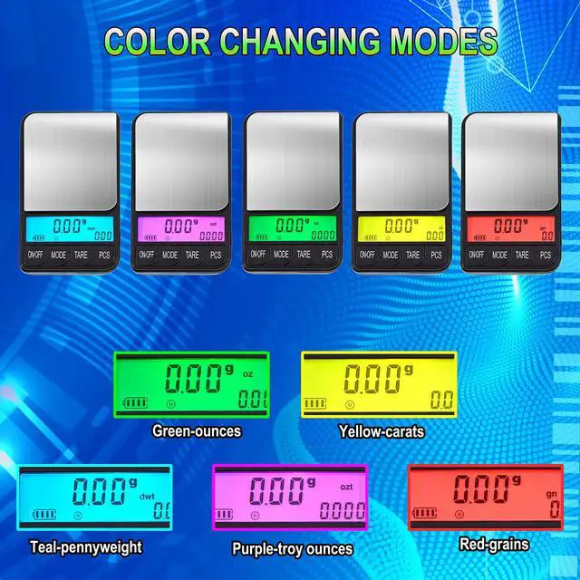 Alt view image 4 of 6 - Digital Pocket Scale AC Series 1200g x 0.1g | High Precision 0.1g Accuracy Mini Gram Scale for Kitchen, Lab, Jewelry, Coin Scale, Small Digital Gram Scale Portable Travel Scale