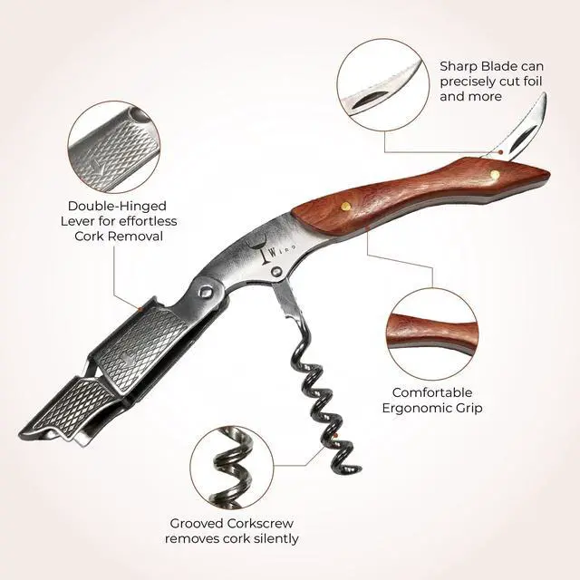 Alt view image 2 of 7 - Key! - Professional Sommelier's Corkscrew Wine Opener