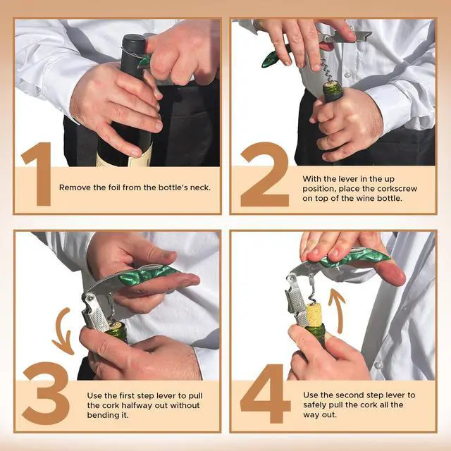 Alt view image 3 of 7 - Key! - Professional Sommelier's Corkscrew Wine Opener