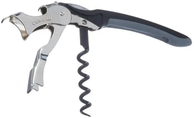 Alt view image 2 of 2 - 3165-BU Soft-Touch Murano Two-Step Waiter Corkscrew with Nonstick Spiral