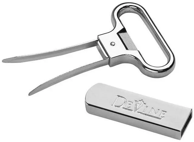 Alt view image 2 of 7 - DeVine- Ah So Wine Opener for Vintage Bottles - Two-Prong Cork Puller & Corker With Sleek Case - Great Gift Idea