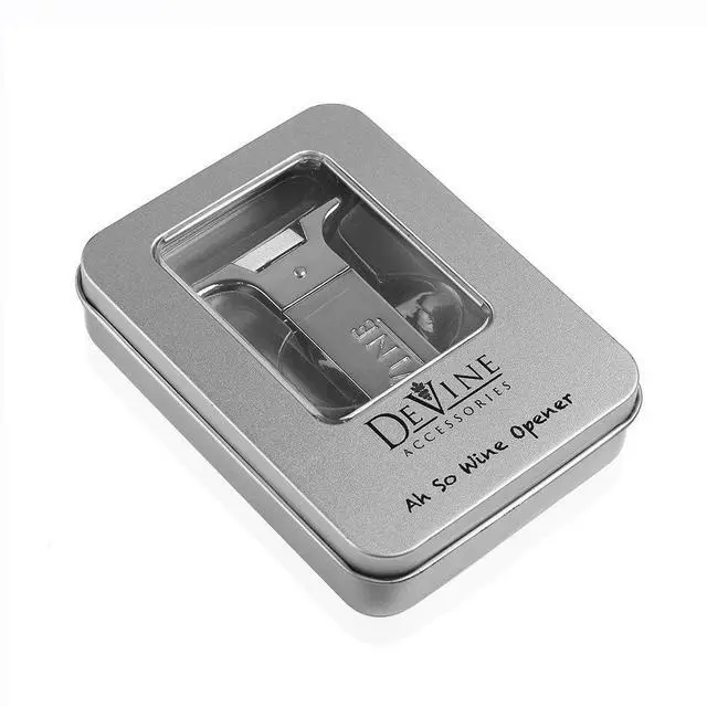 Alt view image 7 of 7 - DeVine- Ah So Wine Opener for Vintage Bottles - Two-Prong Cork Puller & Corker With Sleek Case - Great Gift Idea