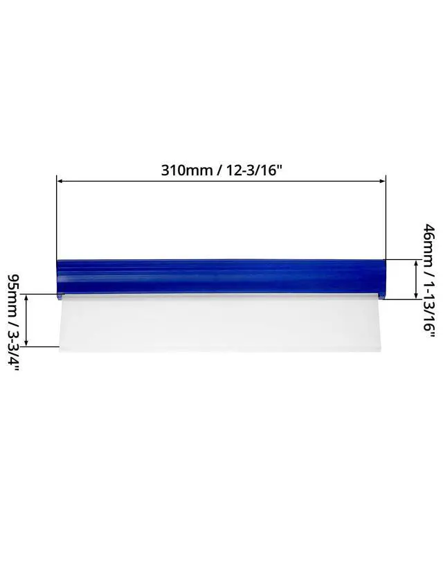 Alt view image 6 of 7 - Car Squeegee, 2 Pack 12 inch Flexible Car Water Scraper Tool Silicone Window Squeegee for Car Or Home Use, Washing & Wiping Glass, Mirror & Shower Doors, Blue