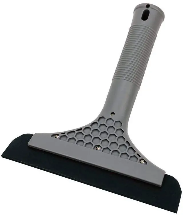 Alt view image 4 of 7 - Super Flexible Silicone Squeegee, Auto Water Blade, Water Wiper, Shower Squeegee, 5.9'' Blade and 7.5'' Long Handle, for Car Windshield, Window, Mirror, Glass Door, Grey Black