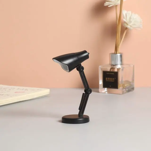 Main image of 2 Pack LED Mini Table Lamp Fold-able Night Reading Book Lamps for Home Room Computer Night Lights Eye Protections, for Night Study Travel Portable - LD01 Black