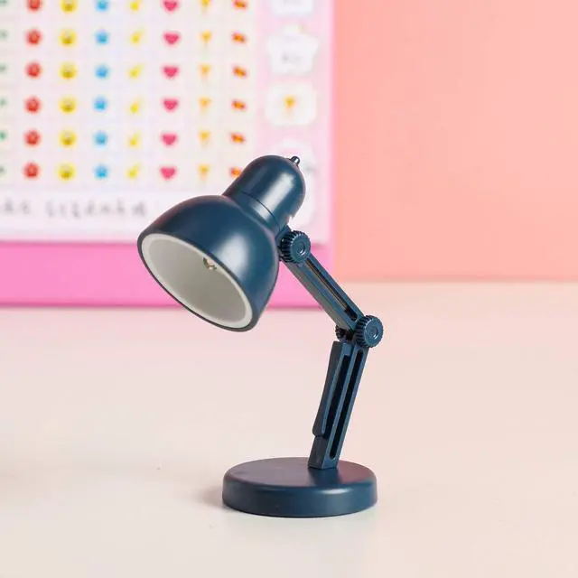 Main image of 2 Pack LED Mini Table Lamp Fold-able Night Reading Book Lamps for Home Room Computer Night Lights Eye Protections, for Night Study Travel Portable - LD02 Blue
