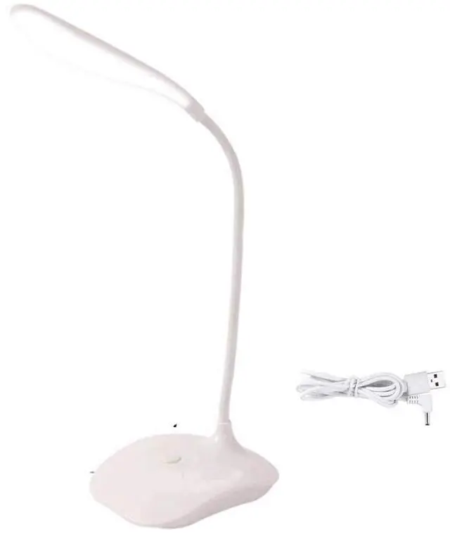 Main image of LED Table Lamp,Portable Eye-Protected Flexible Gooseneck Small Desk Lights for Dorm Study Office Bedroom-USB or 3 AA Batteries Powered -Not Include Batteries(1 Pack)