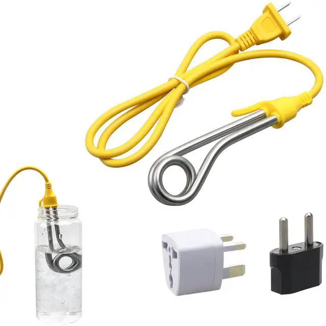 Main image of Immersion Heater, Immersion Cup Water Heater 120V-300W, 240V-600W, for Portable Electric Water Heater Suitable for Coffee/Tea/Soup