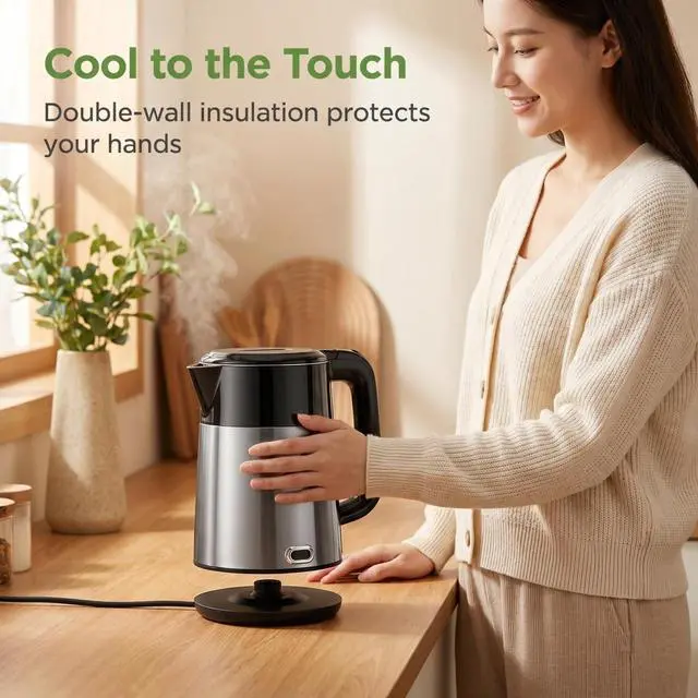 Alt view image 4 of 6 - 1L Small Travel Electric Kettle 1000W Portable Mini Hot Water Boiler
