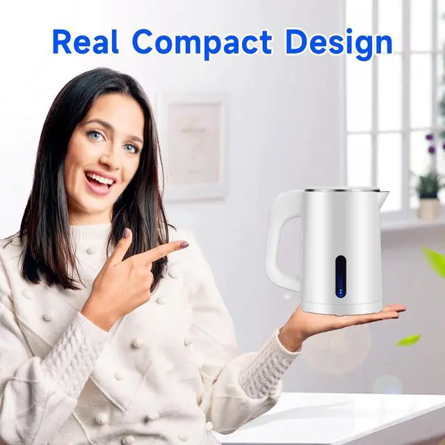 Alt view image 5 of 6 - 0.8L Small Travel Electric Tea Coffee Kettle Portable Hot Water Boiler