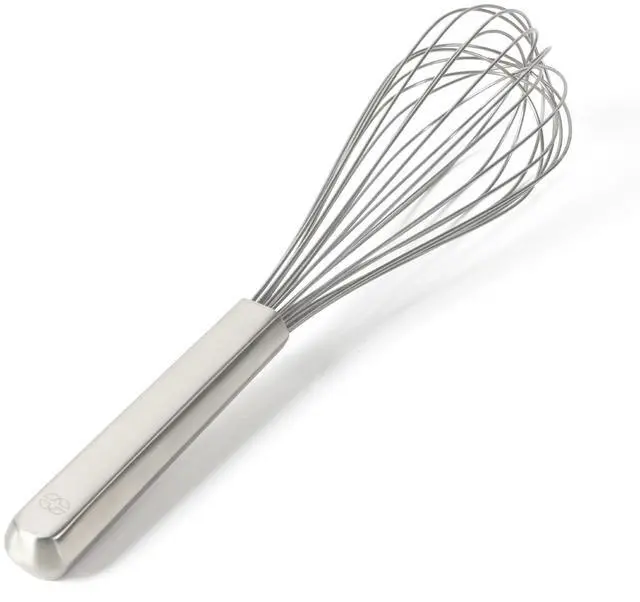 Main image of Prime Balloon Whisk, 12-Inch Kitchen Egg Beater, Stainless Steel Cooking Whisk Heavy-Gauge for Mixing and Aerating, Weighted Handle for Control