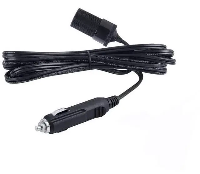 Main image of 12 Ft 12V DC Extension Cord for Car Refrigerator, Cigarette Lighter Socket Power Cable for Portable Freezer, Electric Cooler