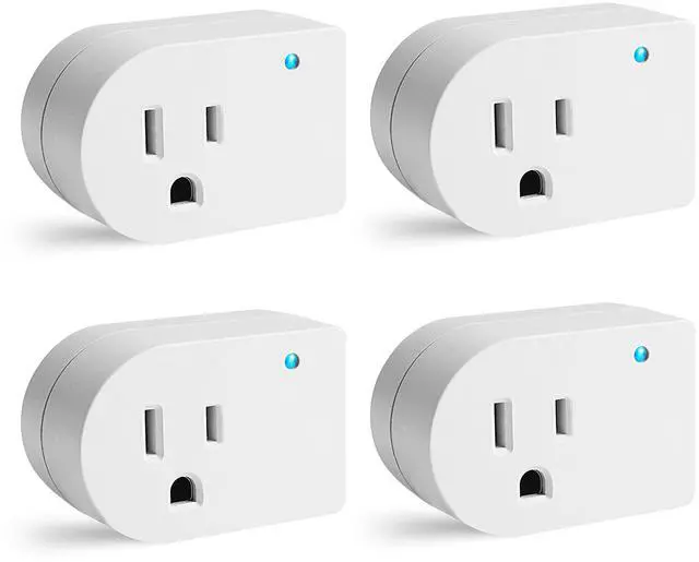 Main image of Single Surge Protector Plug, Grounded Outlet Wall Tap Adapter with Indicator Light, 1 Outlet,245J/125V, ETL, White, 4Pack
