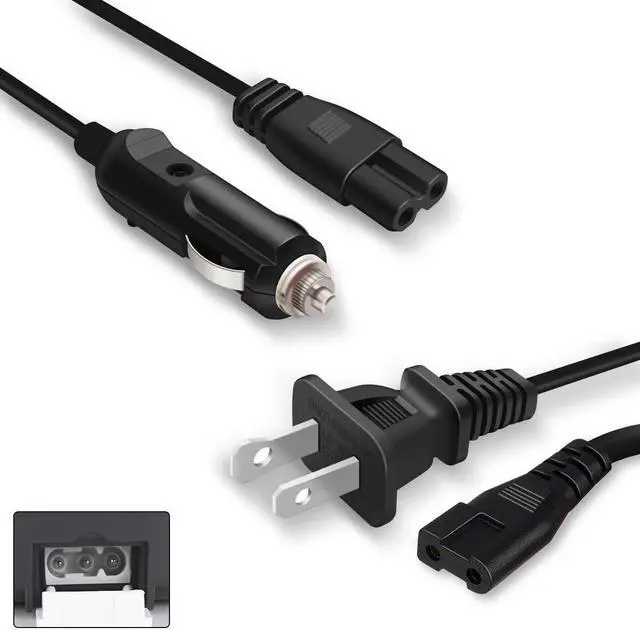 Main image of Type B for Electric Lunch Box Only for 3 Outlets Food Warmer,24V/12V V Angle (for Truck/Car), 110V for (Home/Ofiice Outlet), 31-inch Replacement Power Cable for Heated Lunchbox Wire Use