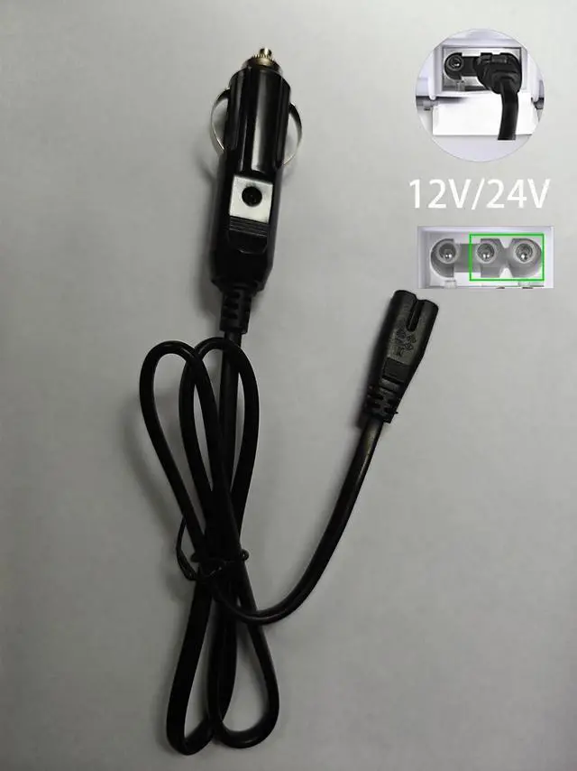 Alt view image 6 of 7 - Type B for Electric Lunch Box Only for 3 Outlets Food Warmer,24V/12V V Angle (for Truck/Car), 110V for (Home/Ofiice Outlet), 31-inch Replacement Power Cable for Heated Lunchbox Wire Use