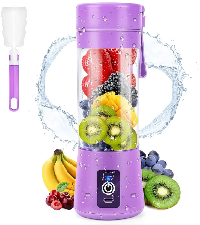 Main image of Portable Blender, Personal Mini Juice Blender with Six Blades (Purple)