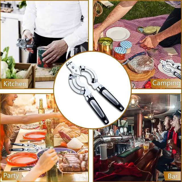 Alt view image 7 of 7 - Jar Opener, Multi Jar Openers for Seniors, Stainless Steel Jar Lid Opener, Bottle Opener for Seniors with Arthritis, Weak Hands