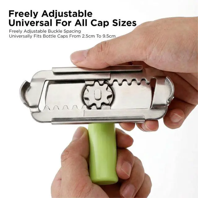 Alt view image 2 of 7 - 2Pcs Adjustable Jar Opener, Stainless Steel Labor-Saving Can Opener for Weak Hands Seniors, Universal Bottle Lid Gripper Tool for All Size Jars & Bottles