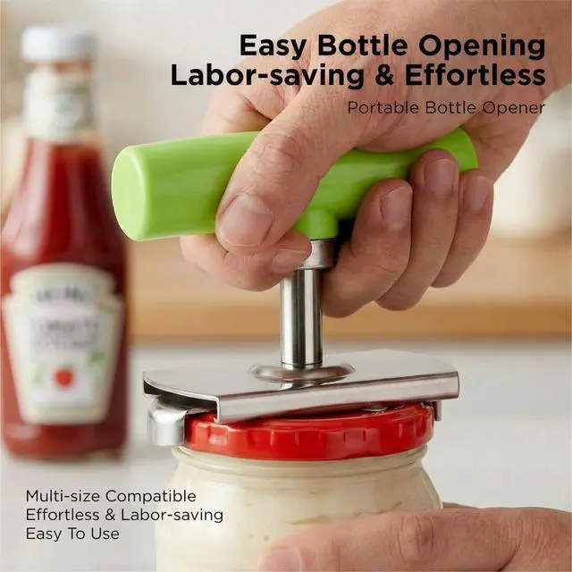 Alt view image 3 of 7 - 2Pcs Adjustable Jar Opener, Stainless Steel Labor-Saving Can Opener for Weak Hands Seniors, Universal Bottle Lid Gripper Tool for All Size Jars & Bottles