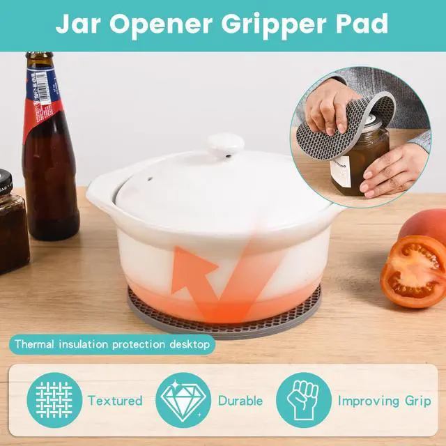 Alt view image 7 of 7 - NEWPAII Jar Opener for Weak Hands, Seniors & Arthritis Adjustable 4-in-1 Bottle & Can Opener with Non-Slip Pad for Large Pickle Jars, Soda, Wine Left-Handed & Kid-Friendly, Dishwasher Safe