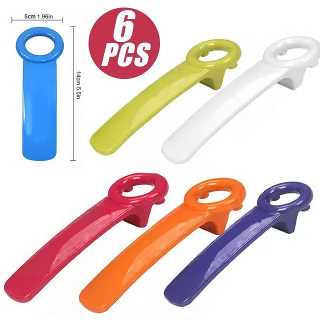 Alt view image 4 of 7 - 6 Pack Jar Key Opener for Weak Hands and Seniors Plastic Bottle Opener for Parties and Kitchen Effortless Jar Lid Vacuum Seal Popper Tool for Arthritis and Carpal Tunnel Relief