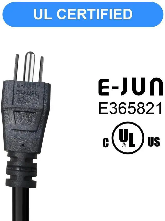 Alt view image 4 of 6 - 3 Prong Percolator Power Cord for Hamilton Beach Model 40616 Coffee Pot Replacement Parts for Farberware Computers Monitors 3 ft. Long 16 AWG Heavy Duty