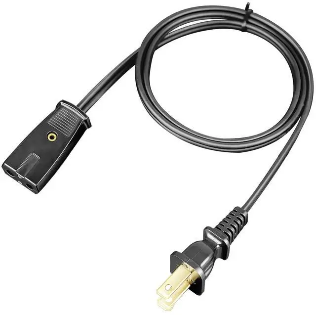 Main image of 3ft Long 2 Pin 1/2 Inch Spacing Power Cord for Presto 2822 02822 02811 0281102 Percolator Electric Cord - Also for Many Rice Cookers and Other Small Appliances