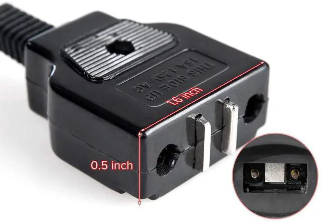 Alt view image 6 of 6 - Magnet Power Cord (Only Compatible L-DF401B-T Deep Fryer), 1M, Black