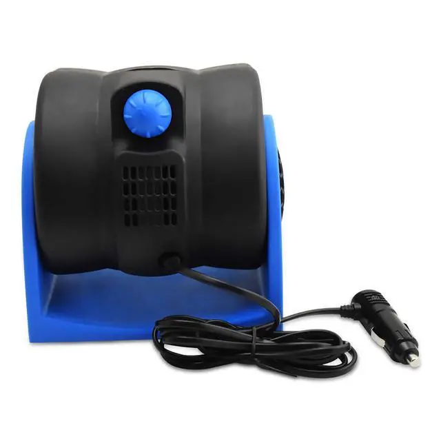 Alt view image 7 of 7 - 12V Car Fan, Auto Vehicle RV Powerful Ventilation Electric Car Fans with Cigarette Lighter Plug for SUV