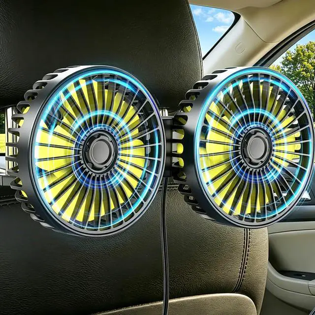Main image of Car Backseat Fans for Backseat for Kids, Car Seat Fan for Back Seat Car (No Battery)
