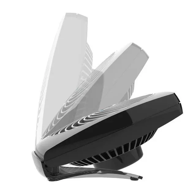 Alt view image 4 of 7 - FIT Personal Air Circulator Fan with Fold-Up Design, Directable Airflow, Compact Size, Perfect for Travel or Desktop Use, Black