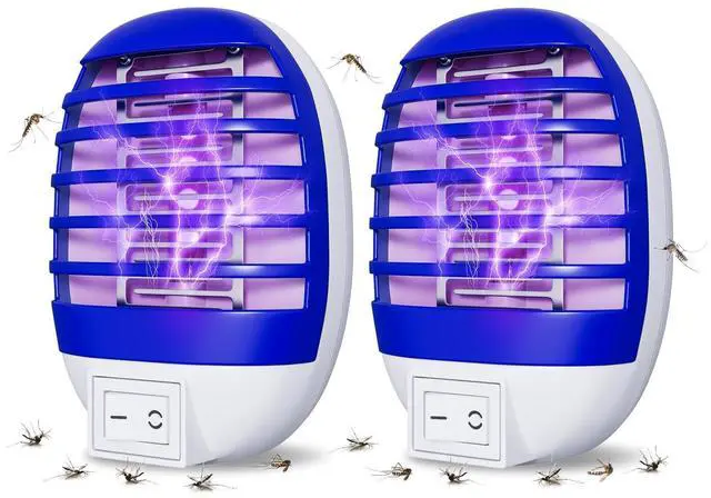 Main image of 2 Pack Plug in Bug Zapper Indoor Flying Insect Trap, Electronic Mosquito Zapper Gnat Traps with LED Light for Patio, Bedroom, Kitchen, Office