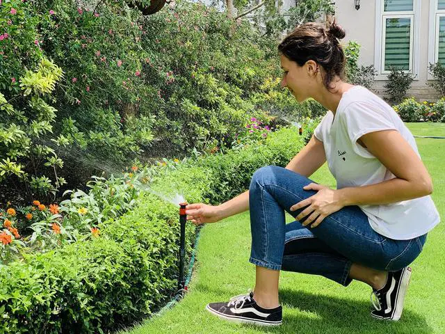 Alt view image 4 of 5 - 96093 Multi-Adjustable Flex Design Garden Sprinkler with Extension Set, Great for DIY Gardening Product