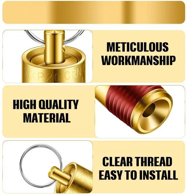 Alt view image 3 of 7 - 4 Pcs 1/4" Male 125 Psi Npt Pressure Relief Valve Air Compressor Check Brass Safety Valve