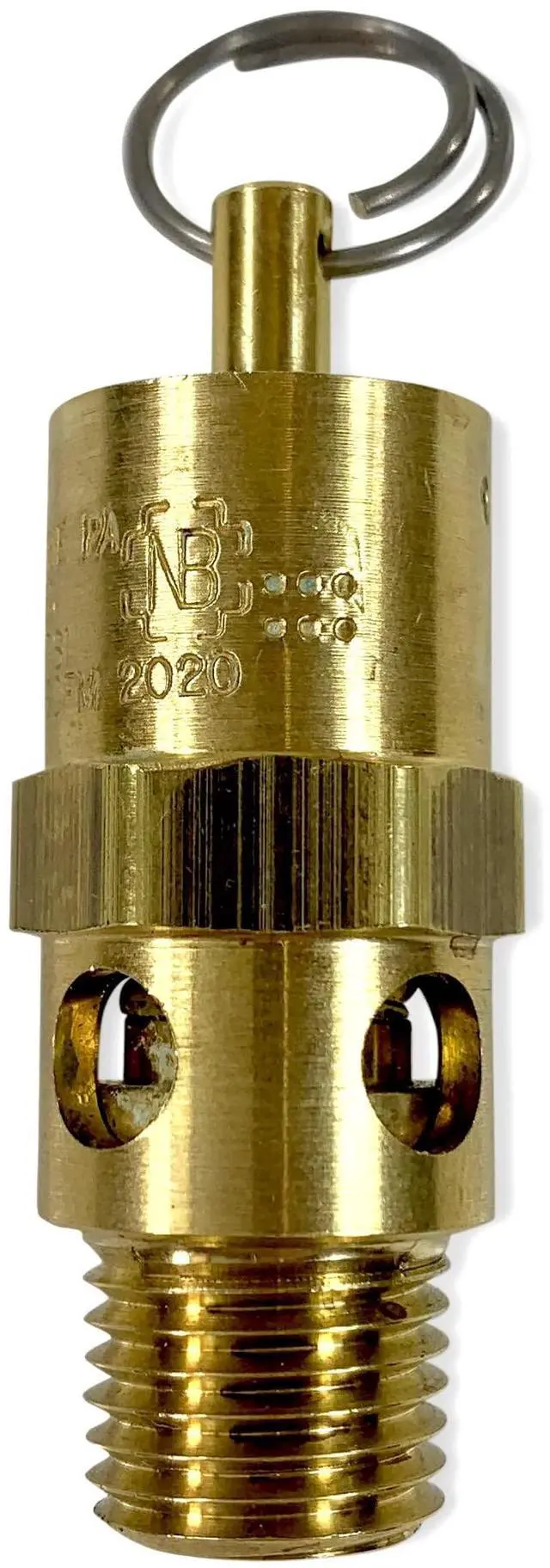 Main image of Brass, 1/4" NPT Industrial Hard Seat Safety Pressure Relief Valve, Made In The USA (25 PSI / 30 SCFM)