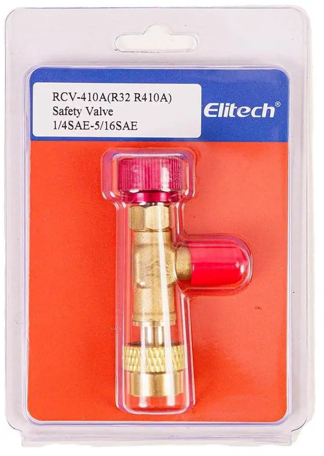 Main image of R32 R410a Refrigerant Charging Safety Valve, 1/4" Male to 5/16" Female, for R32 R410a Air Conditioner Manifold Brass Low Loss Fittings