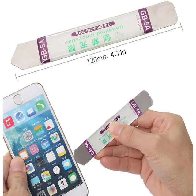 Alt view image 4 of 7 - Pry Tool Kit, LIFEGOO Safe Non-Nylon and Ultrathin Steel Screen Opening Spudger Tool Repair Kit for Cell Phone, LCD, MacBook, Ipad, iPod, Tablet and More