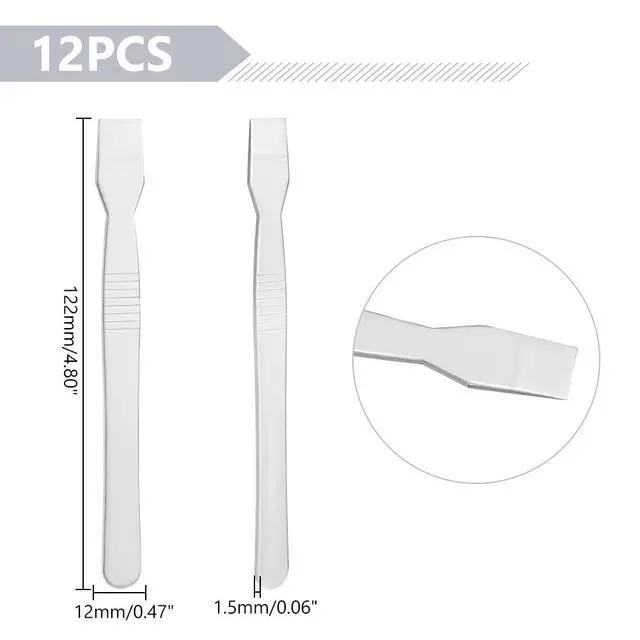 Alt view image 3 of 6 - 12pcs Opening Pry Repair Tools Stainless Steel Crowbar Cleaning Blade Flat Head Metal Pry Tool for Repairing Phone Tablet LCD Screens Prying DIY Opening Repair Tool Kit