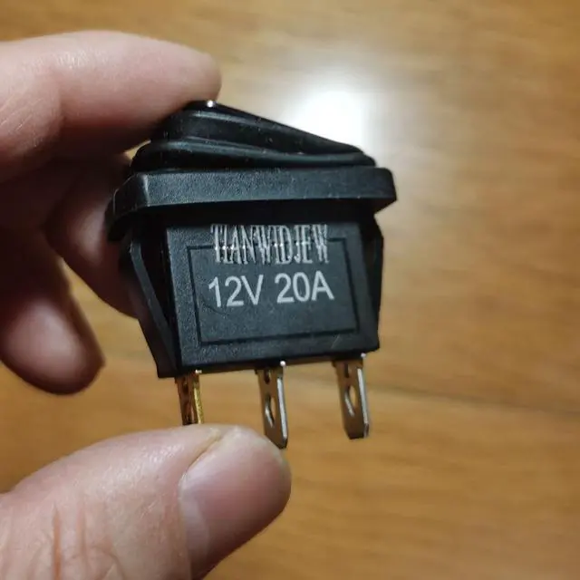 Alt view image 7 of 7 - 12v Rocker Switch Waterproof 5 PCS - 12 Volt Toggle Switch with 3 20cm Detachable Wires, SPST 3 Pin On Off Switches Snap-in Design Square Switch with Blue LED Light for Car Boat Marine RV Truck KCD3