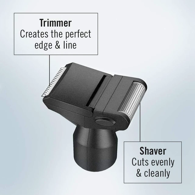 Alt view image 3 of 7 - Nose Hair Trimmer for Men, For Nose, Ear, and Eyebrows, Patent 360 Bevel Blade for No Pull, No Snag Trimming Experience, Cordless Trimmer 2 piece Set with Detail and Shaver Attachments