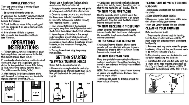 Alt view image 6 of 7 - Nose Hair Trimmer for Men, For Nose, Ear, and Eyebrows, Patent 360 Bevel Blade for No Pull, No Snag Trimming Experience, Cordless Trimmer 2 piece Set with Detail and Shaver Attachments