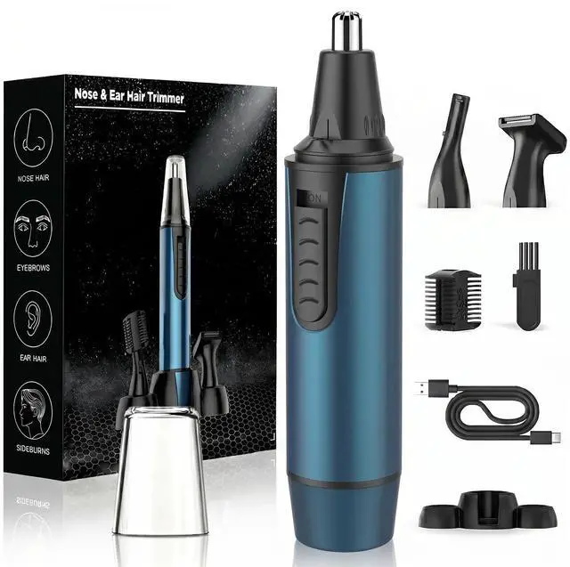 Main image of Nose Hair Trimmer for Men,2026 Professional 3 in 1 Painless RechargeableEar and Nose Trimmer,IPX7 Waterproof Eyebrow Facial Hair Trimmer Body Grooming Kit Dual EdgeBlades