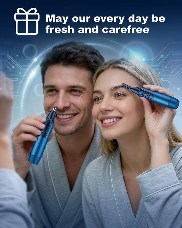 Alt view image 7 of 7 - Nose Hair Trimmer for Men,2026 Professional 3 in 1 Painless RechargeableEar and Nose Trimmer,IPX7 Waterproof Eyebrow Facial Hair Trimmer Body Grooming Kit Dual EdgeBlades
