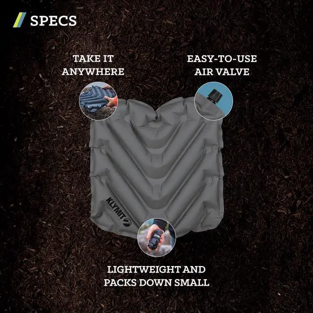 Alt view image 2 of 6 - V Seat - Portable, Inflatable Padded Cushion Seat, Perfect for Air Travel, Camping, Backpacking and Bleacher Seats