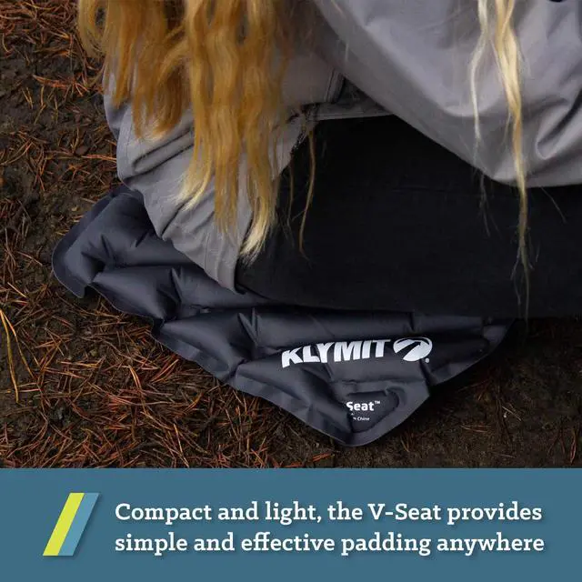 Alt view image 5 of 6 - V Seat - Portable, Inflatable Padded Cushion Seat, Perfect for Air Travel, Camping, Backpacking and Bleacher Seats
