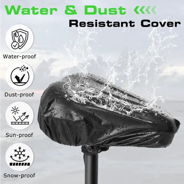 Alt view image 7 of 7 - Bike Seat Cushion - Gel Padded Cover for Men Women Comfort, Extra Soft Exercise Bicycle Compatible with Peloton, Stationary or Cruiser Seats